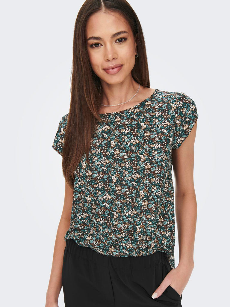 Damenbluse ONLVIC S/S AOP TOP NOOS - Marken Outlet Kriftel